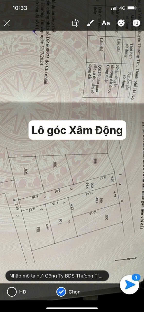 Bán lô góc hai mặt thoáng ngõ Đoàn Kết - Xâm Động - Vân Tảo - Ảnh chính